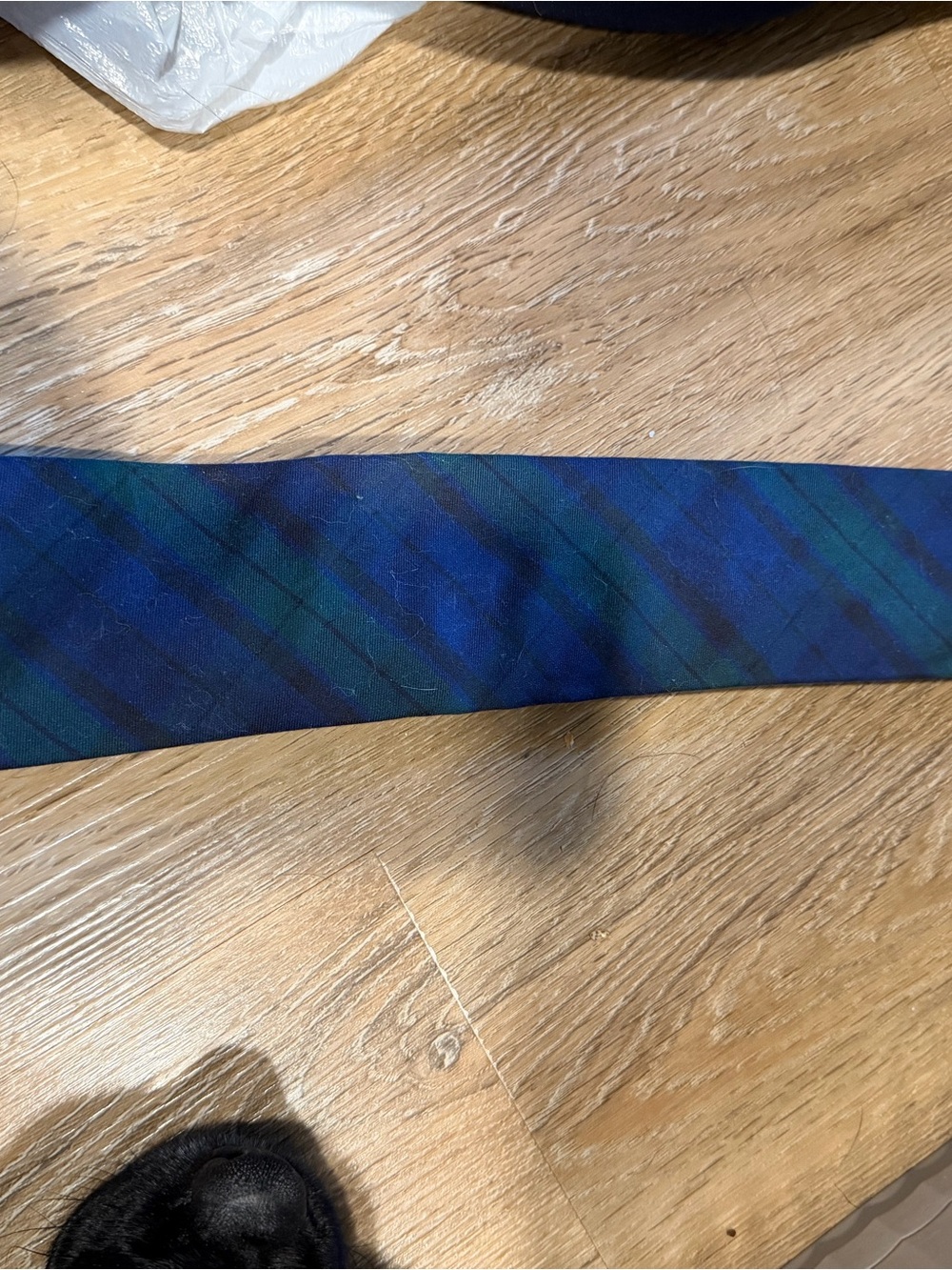 Nautica Blue and Green Plaid Men's Tie